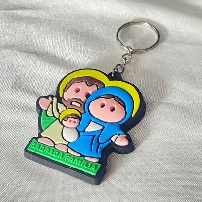 CHAVEIRO EMBORRACHADO SAGRADA FAMÍLIA  MOD3 (12 UNIDADES)