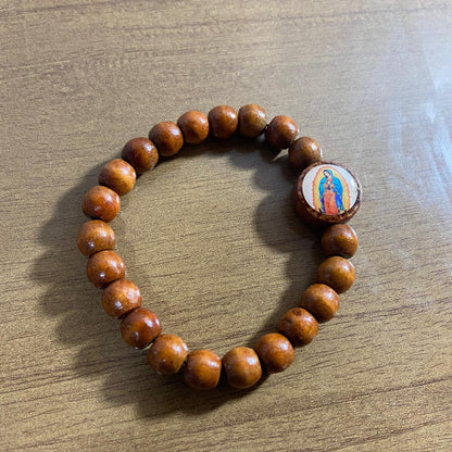 PULSEIRA DE MADEIRA NOSSA SENHORA DE GUADALUPE (12 UNIDADES)