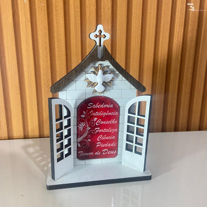 CAPELA PORTA DIVINO ESPÍRITO SANTO 16CM (1 UNIDADE)