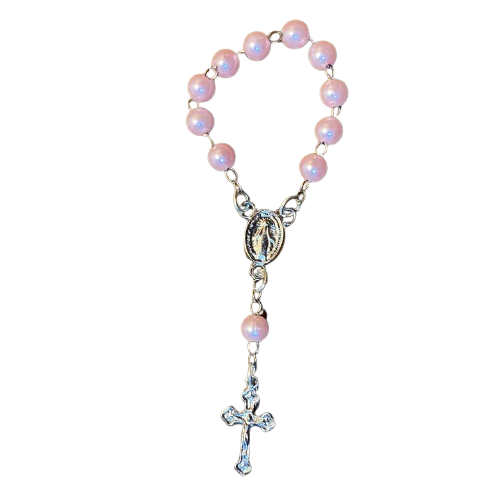 DEZENA DE DEDO PEROLA ROSA 6MM (12 UNIDADES)