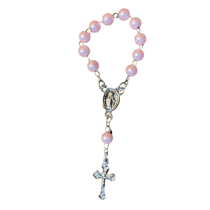 DEZENA DE DEDO PEROLA ROSA 6MM (12 UNIDADES)
