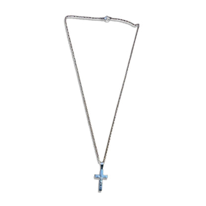 CORRENTE AÇO INOX  CRUCIFIXO MOD1 (1 UNIDADES)
