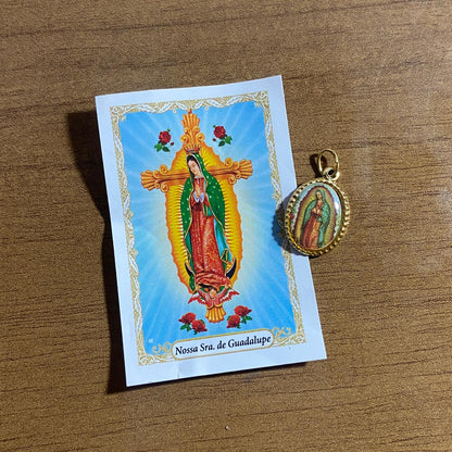 MEDALHA ALUMINIO NOSSA SENHORA DE GUADALUPE (36 UNIDADES)