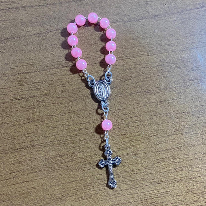 DEZENA DE DEDO PEROLA ROSA 6MM (12 UNIDADES)