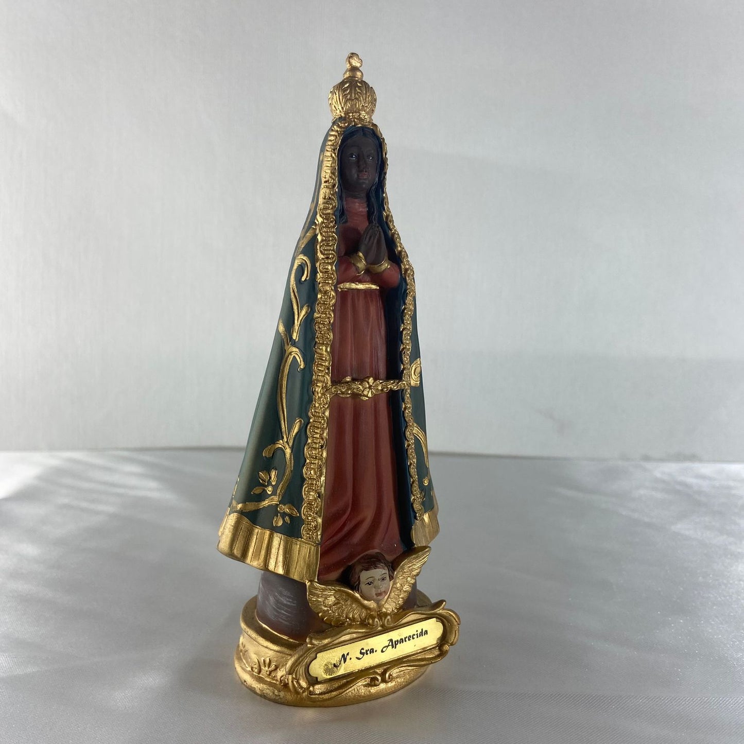 IMAGEM DE RESINA IMPORTADA NOSSA SENHORA APARECIDA 16CM (1 UNIDADE)