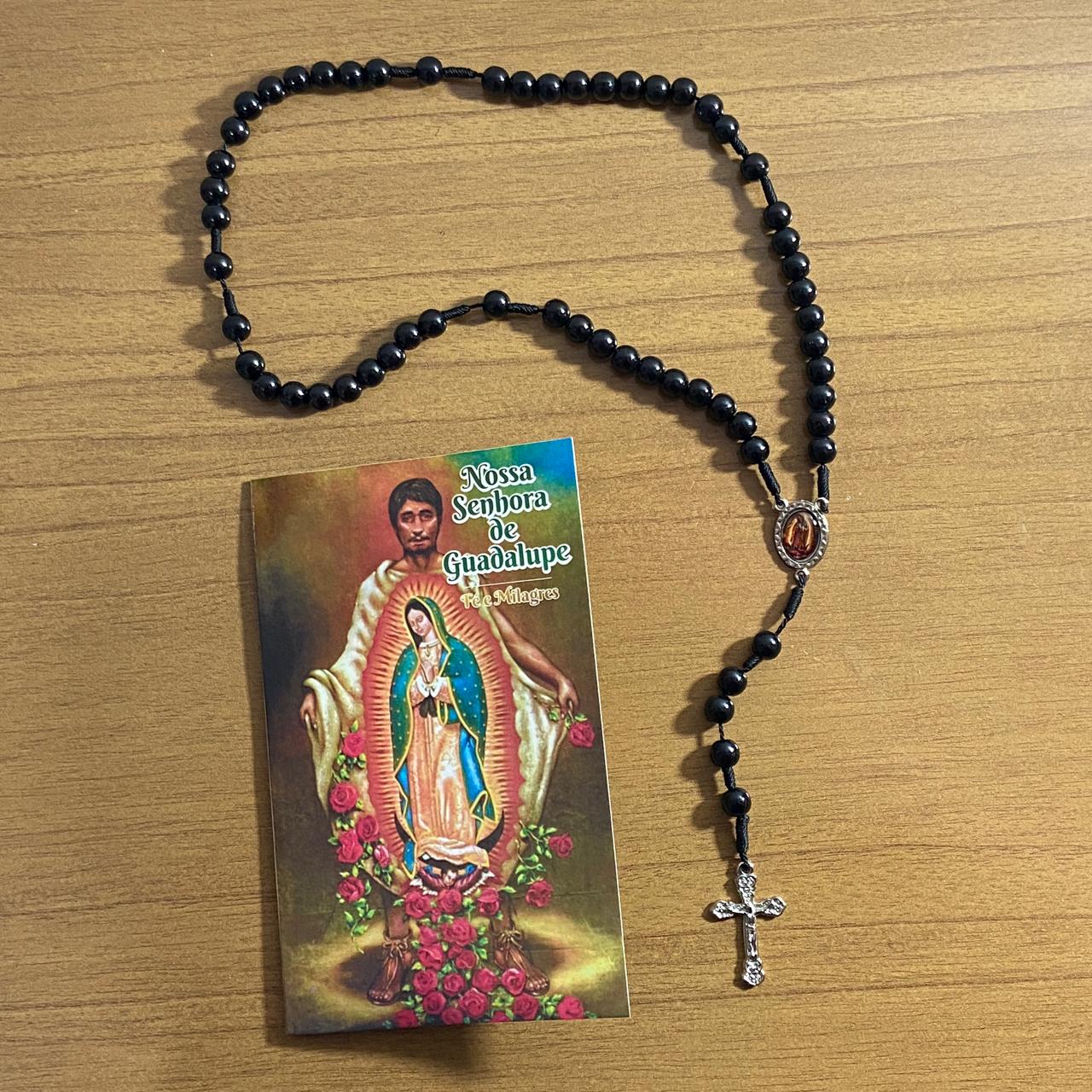 TERÇO PÉROLA NOSSA SENHORA DE GUADALUPE 8MM (1 UNIDADE)