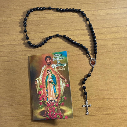 TERÇO PÉROLA NOSSA SENHORA DE GUADALUPE 8MM (1 UNIDADE)
