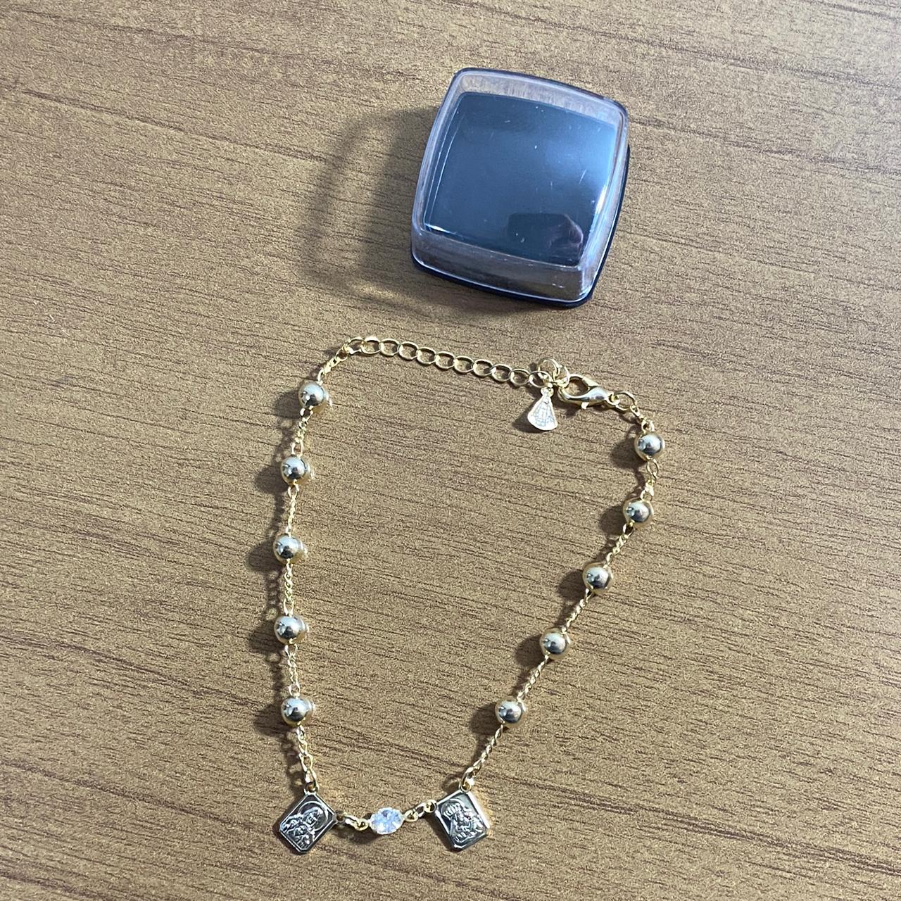 PULSEIRA ESCAPULARIO DOURADO MOD2 (3 UNIDADES)