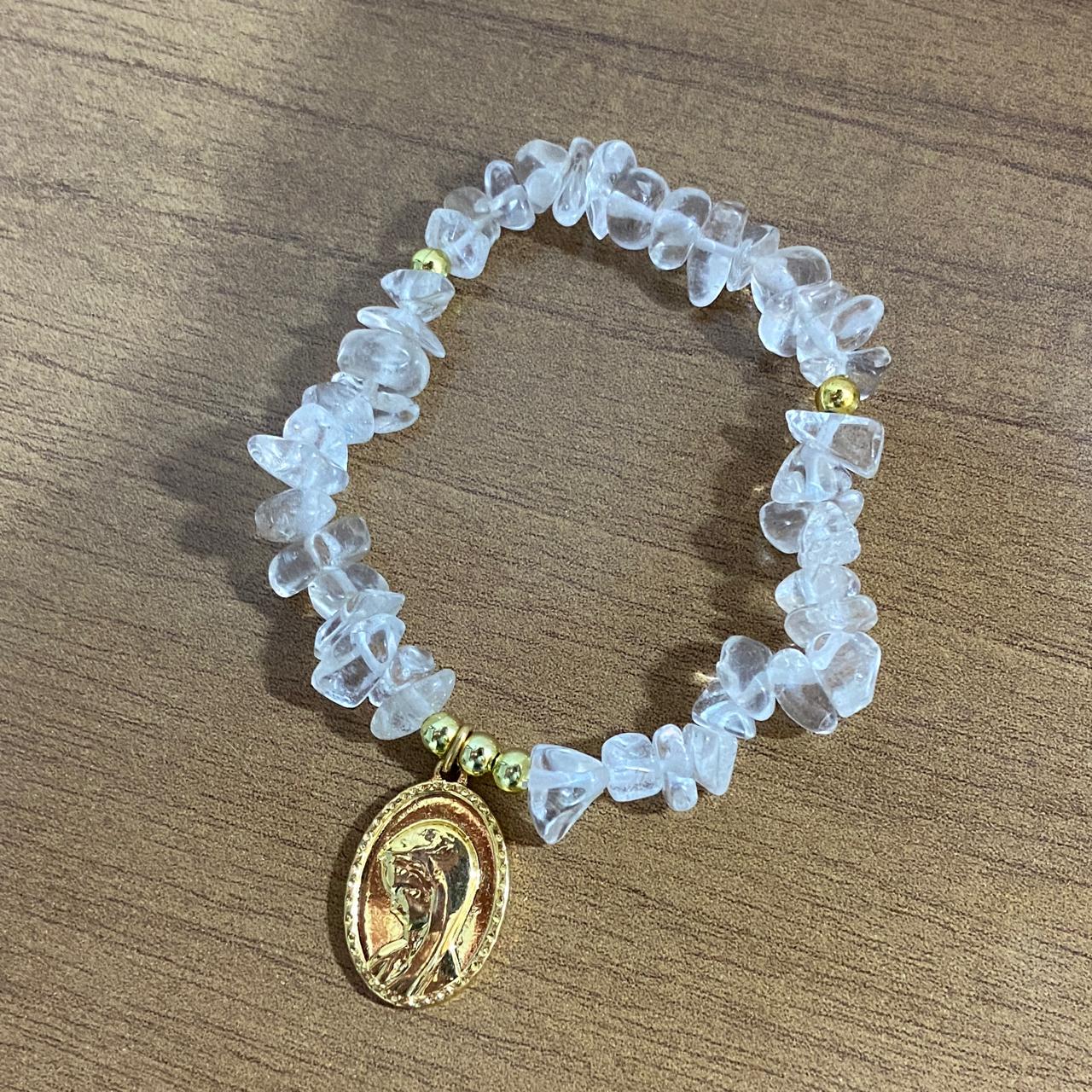 PULSEIRA CRISTAL NOSSA SENHORA DO SILÊNCIO  ( 1 UNIDADE)