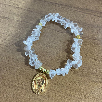 PULSEIRA CRISTAL NOSSA SENHORA DO SILÊNCIO  ( 1 UNIDADE)