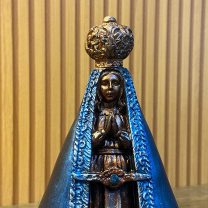 IMAGEM DE GESSO NOSSA SENHORA APARECIDA PINTADA 22CM (1 UNIDADE)