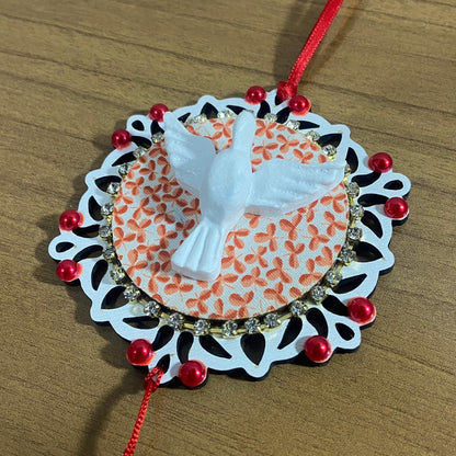 MANDALA DE BERÇO DIVINO ESPIRITO SANTO P VERMELHO (1 UNIDADE)