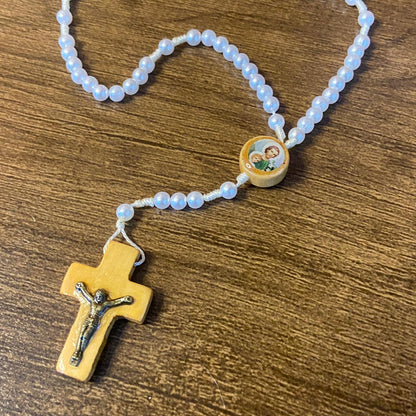 TERÇO PÉROLA MIRIM SÃO JOSÉ 06MM (12 UNIDADES)