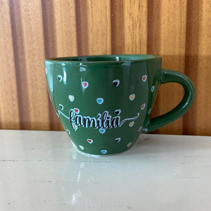 XÍCARA COQUINHO VERDE MOD1 FAMÍLIA (1 UNIDADE)