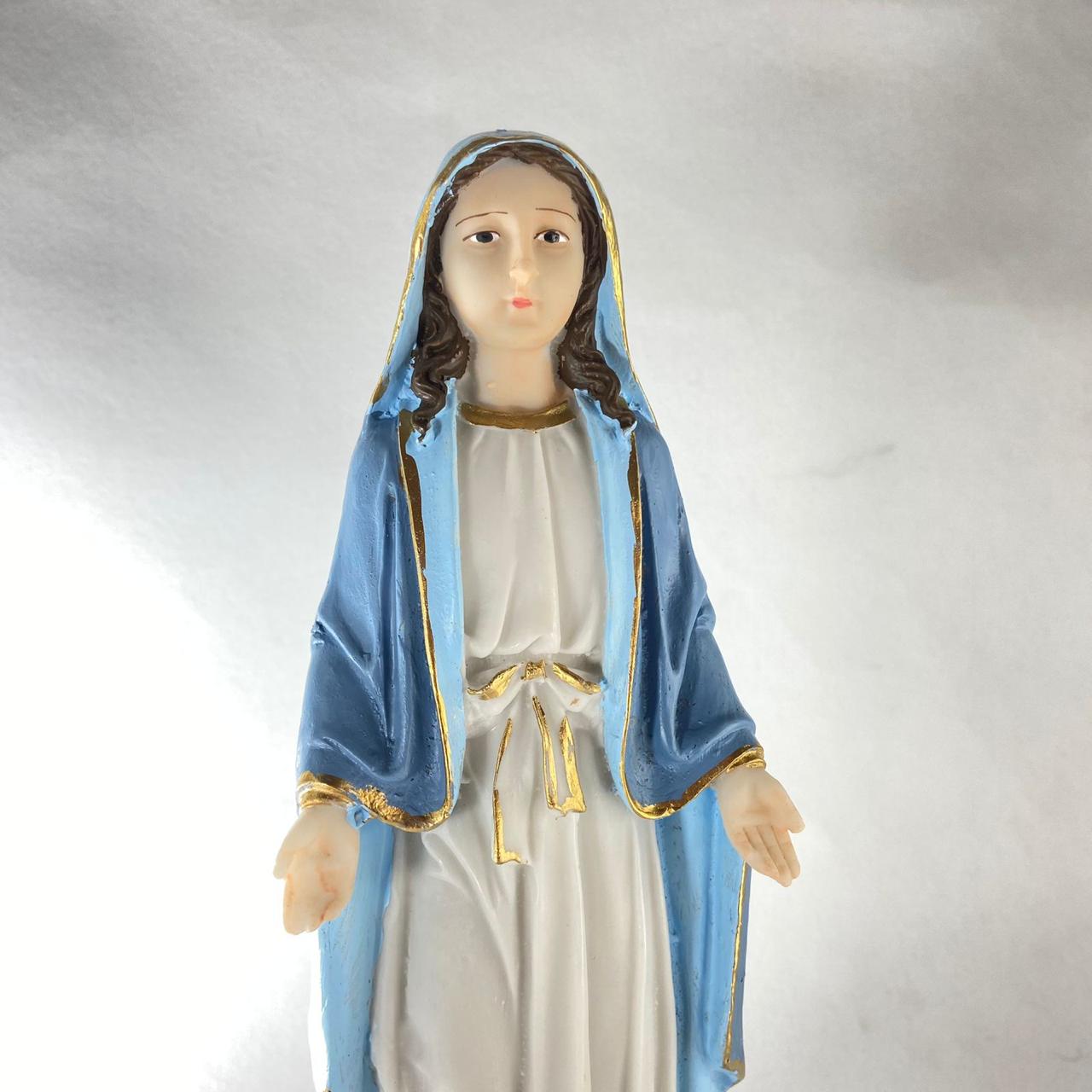IMAGEM DE RESINA NACIONAL NOSSA SENHORA DAS GRAÇAS 30CM (1 UNIDADE)