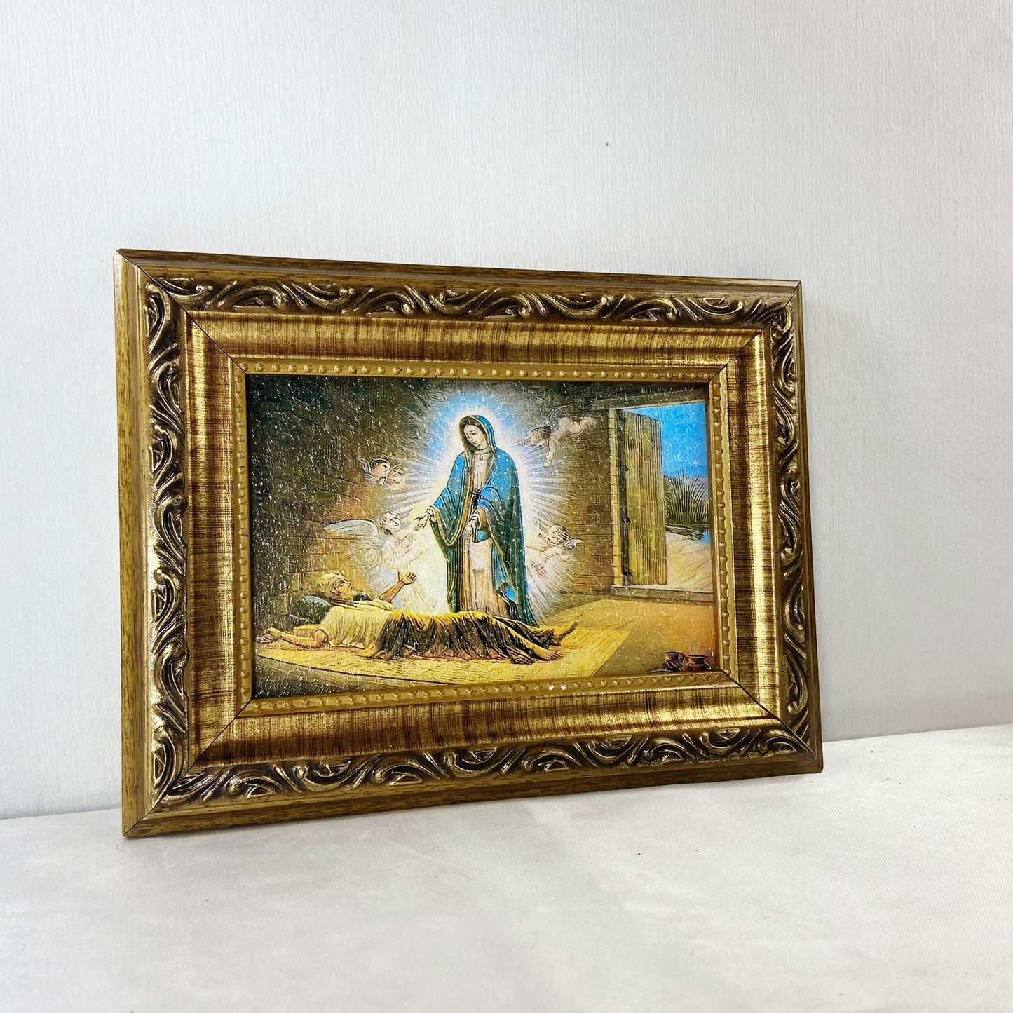 QUADRO COM MOLDURA RESINADO NOSSA SENHORA DE GUADALUPE 15,5 X 20,5  (1 UNIDADE)