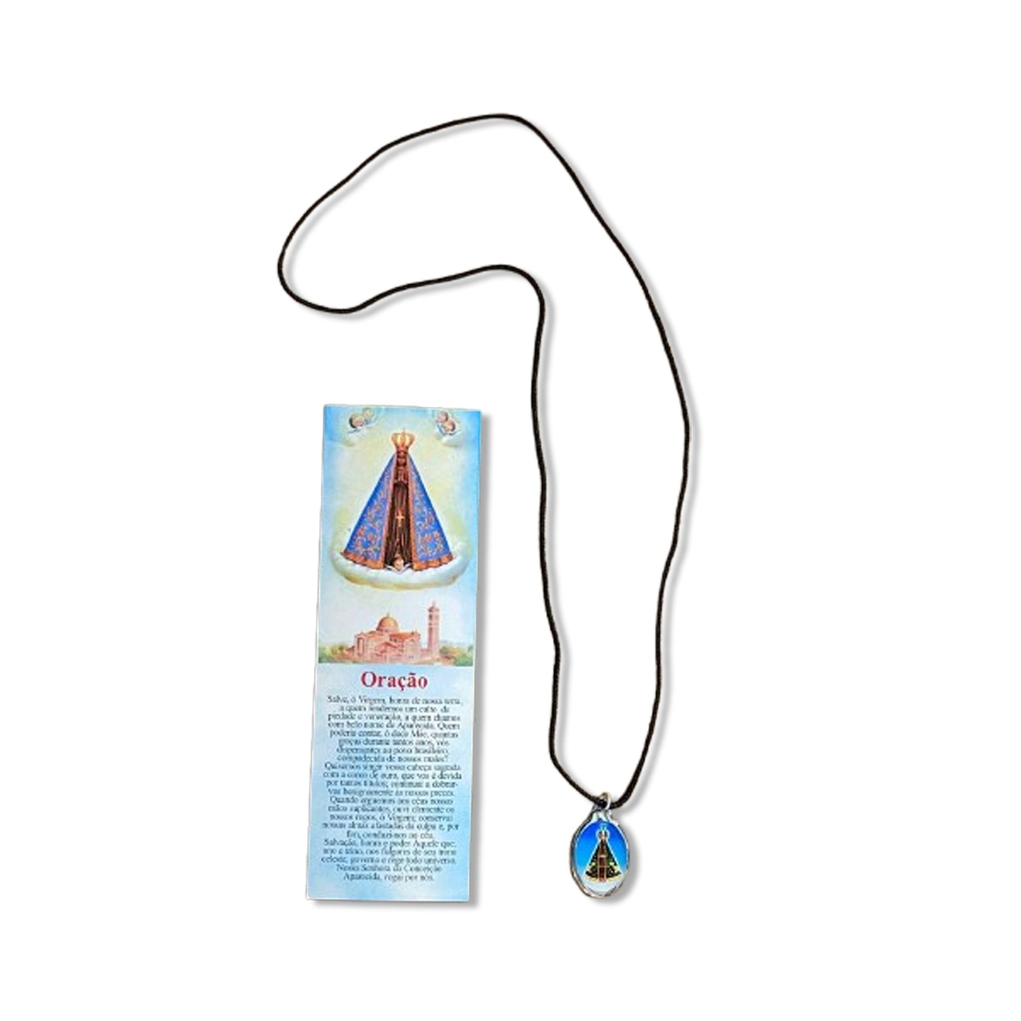CORDÃO COM MEDALHA RESINADA NOSSA SENHORA APARECIDA (1 UNIDADES)