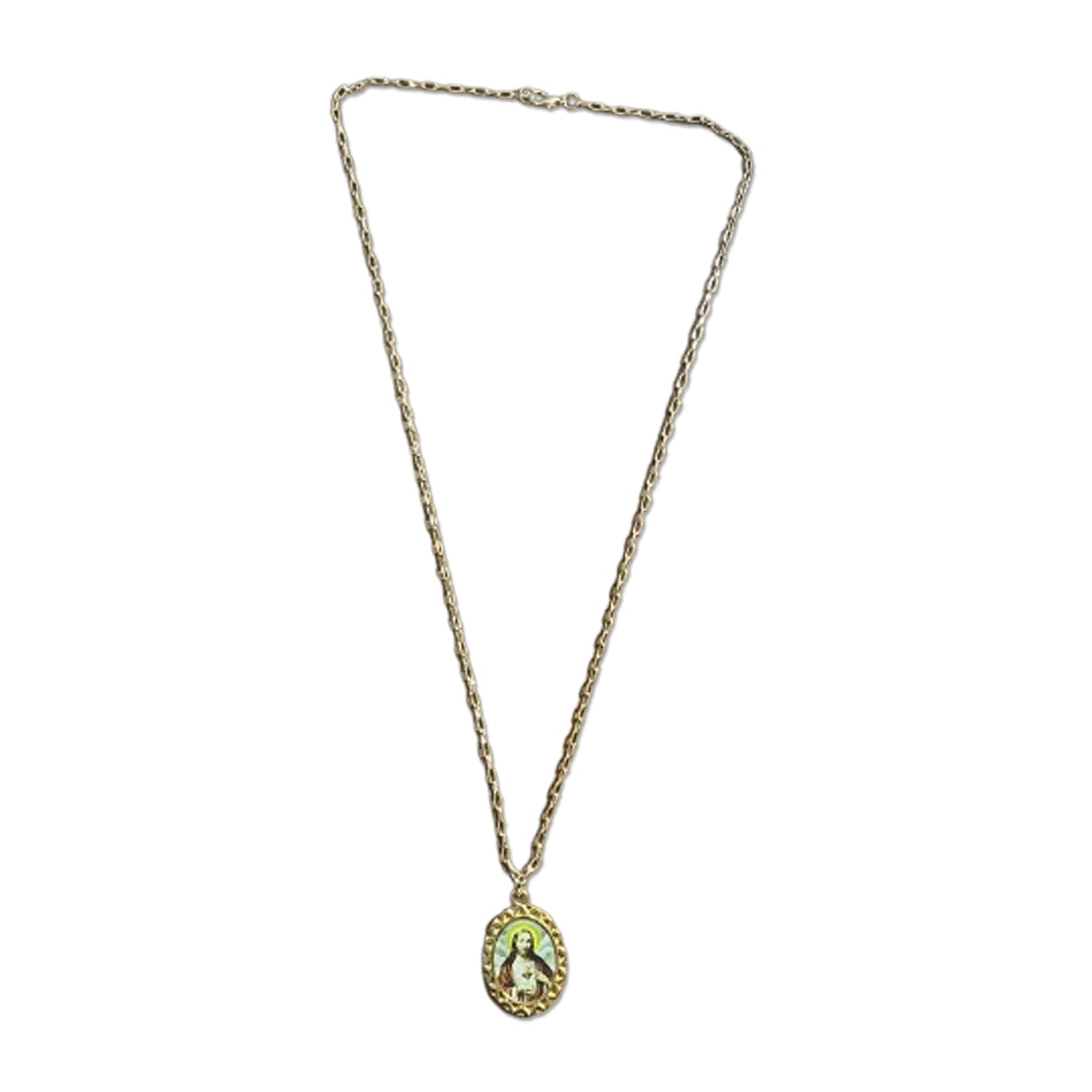 CORRENTE DOURADA SAGRADO CORAÇÃO DE JESUS ( 1 UNIDADES)