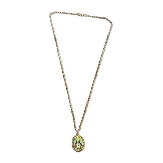 CORRENTE DOURADA SAGRADO CORAÇÃO DE JESUS ( 1 UNIDADES)