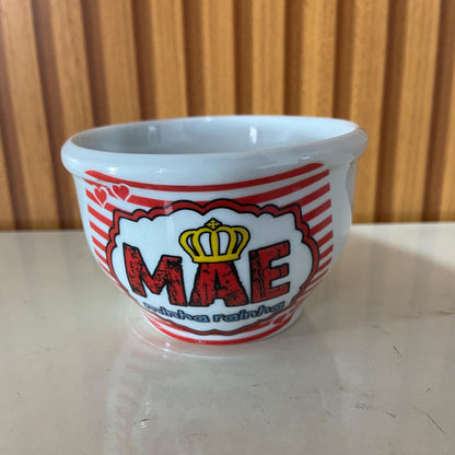 CUMBUCA DE PORCELANA MÃE MINHA RAINHA 180ML (1 UNIDADE)