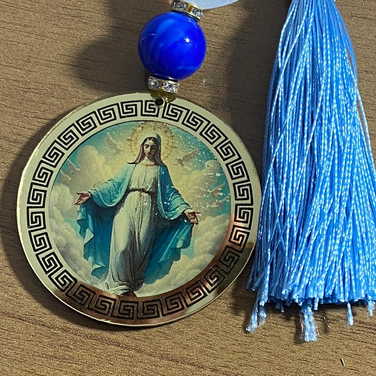 CHAVEIRO DE PEDRARIAS NOSSA SENHORA DAS GRAÇAS EM ACRÍLICO (1 UNIDADE)