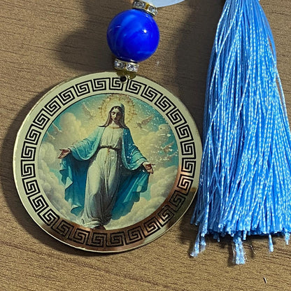 CHAVEIRO DE PEDRARIAS NOSSA SENHORA DAS GRAÇAS EM ACRÍLICO (1 UNIDADE)