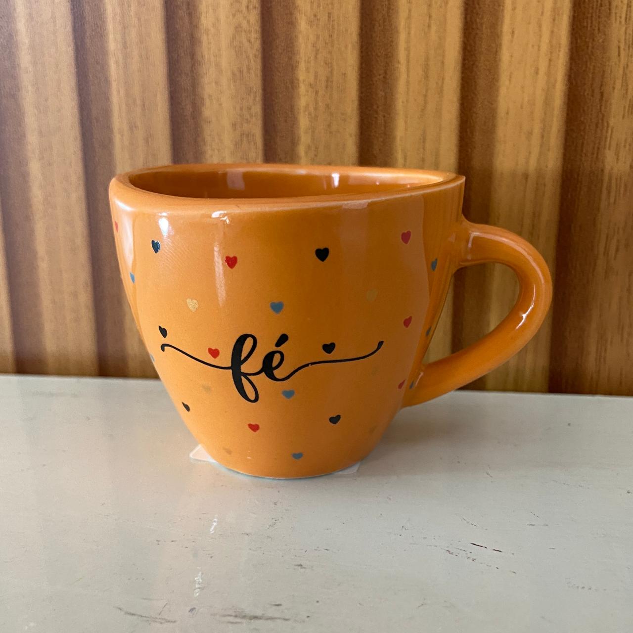 XÍCARA COQUINHO LARANJA FÉ  (1 UNIDADE)