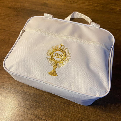 BOLSA PORTA BIBLIA BRANCA OSTENSÓRIO 20X25 (1 UNIDADE)