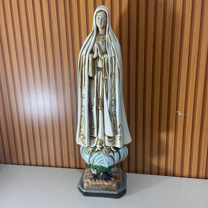 IMAGEM DE GESSO NOSSA SENHORA DE FÁTIMA 50CM (1 UNIDADE)