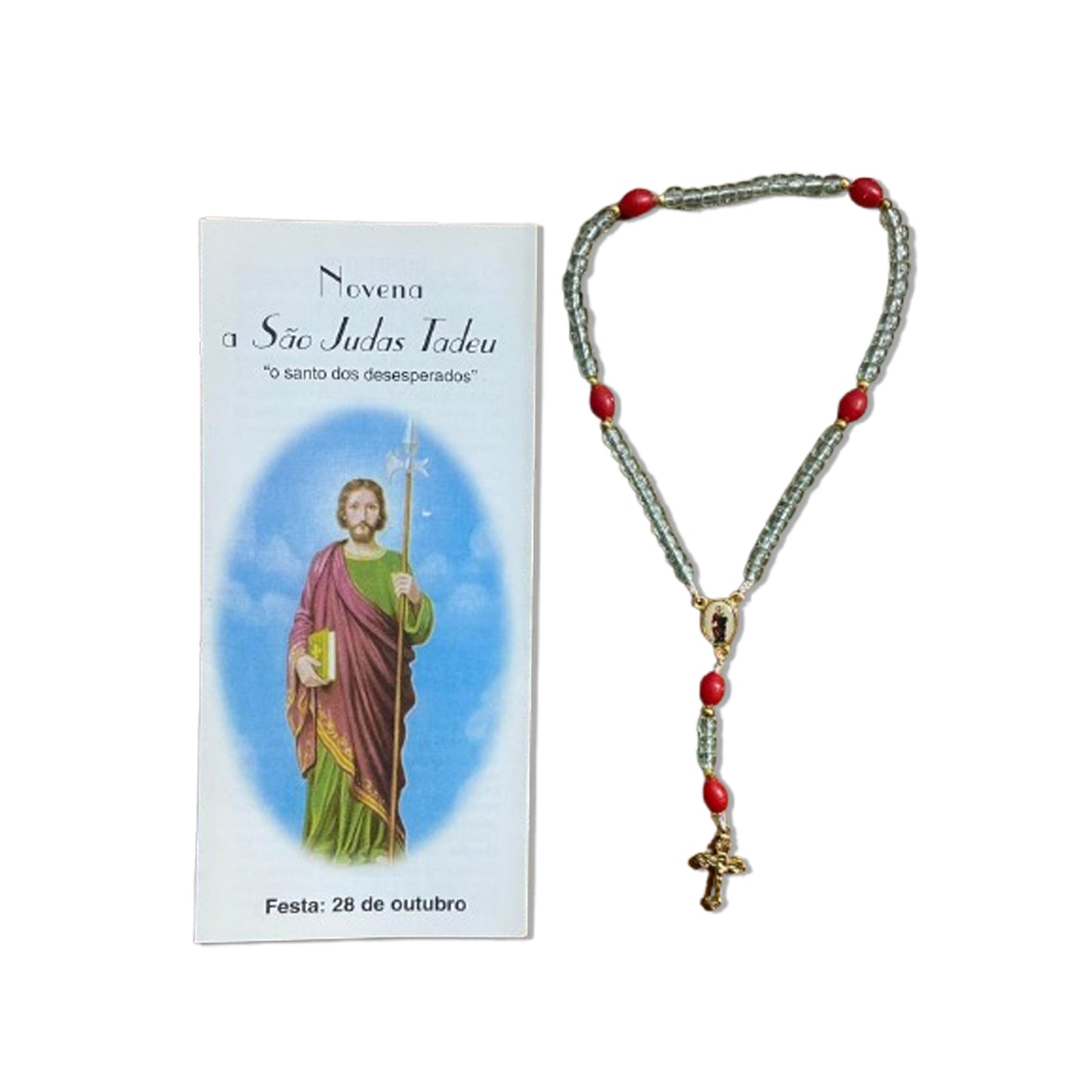 TERÇO MIÇANGA SÃO JUDAS TADEU 4MM (1UNIDADE)
