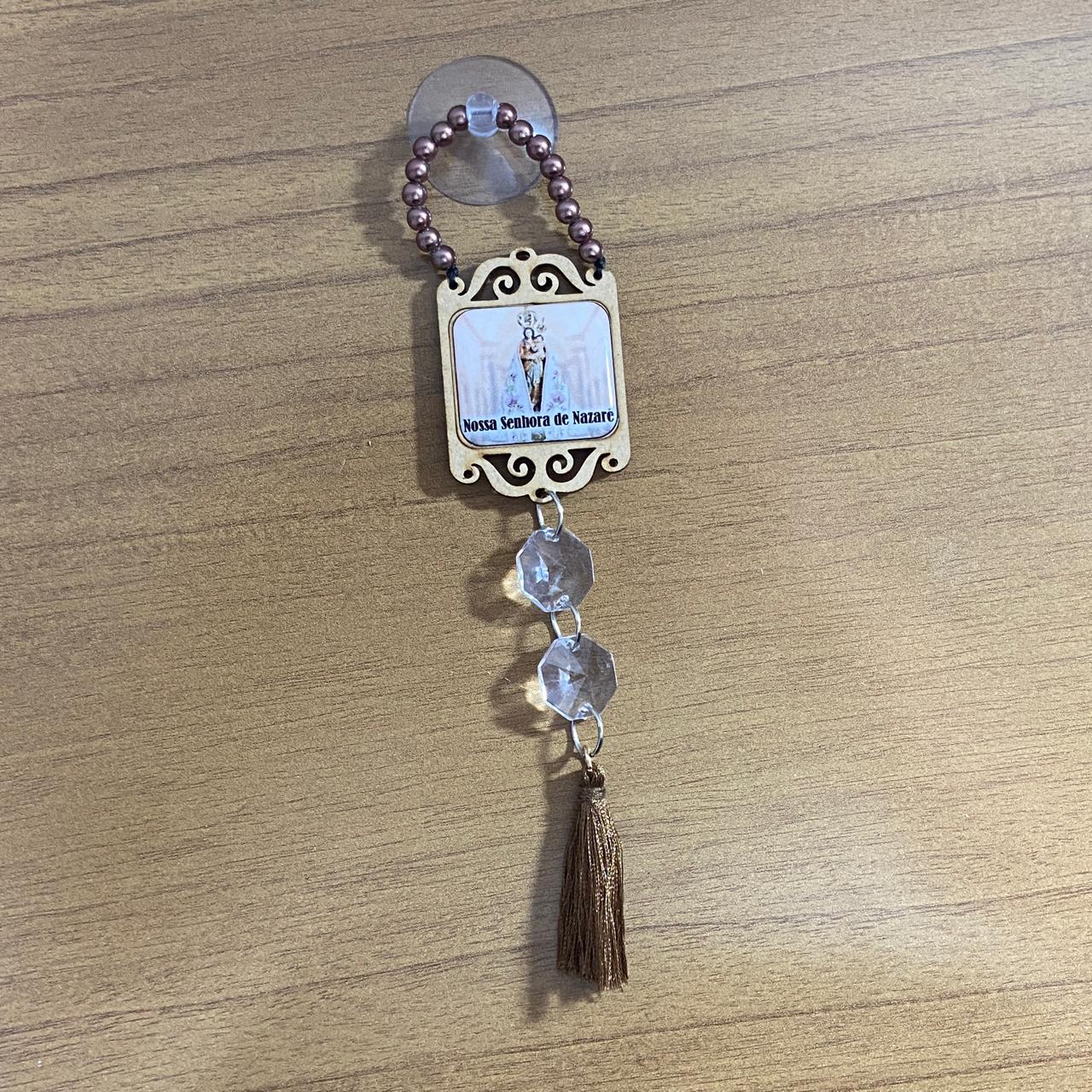 VENTOSA DEZENA DE MADEIRA NOSSA SENHORA DE NAZARÉ 18CM (3 UNIDADES)