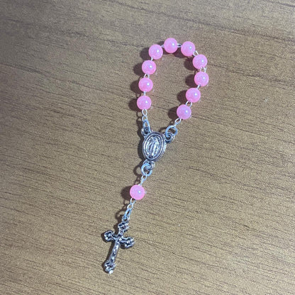 DEZENA DE DEDO PEROLA ROSA 6MM (12 UNIDADES)