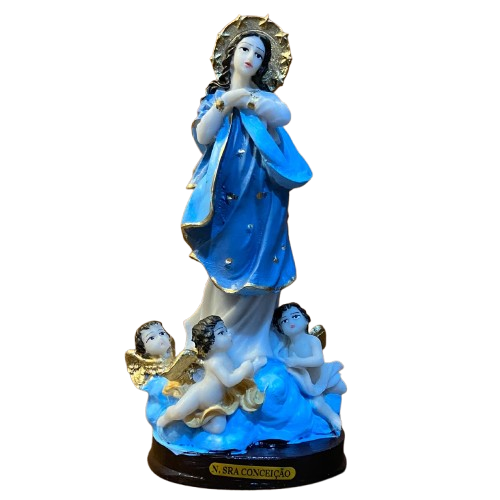 IMAGEM DE RESINA NACIONAL IMACULADA CONCEIÇÃO 20CM (1 UNIDADE)