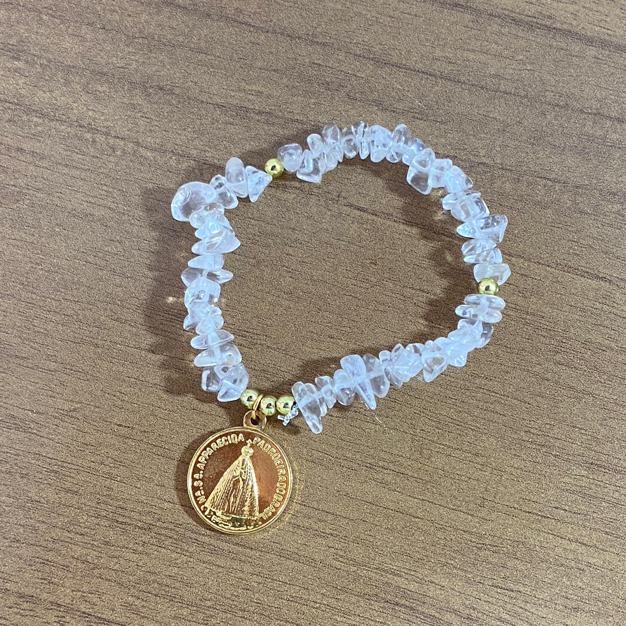 PULSEIRA CRISTAL NOSSA SENHORA APARECIDA  ( 1 UNIDADE)