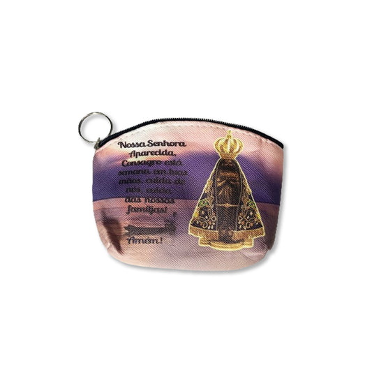 BOLSA PORTA MOEDAS NOSSA SENHORA APARECIDA MOD2 (3 UNIDADES)