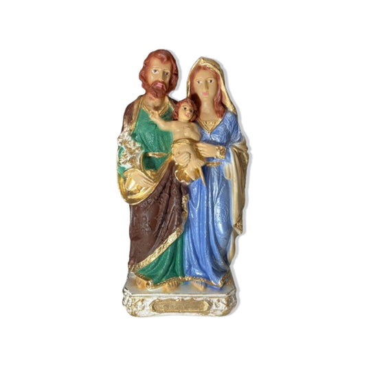 IMAGEM DE GESSO SAGRADA FAMÍLIA 21CM (1 UNIDADE)