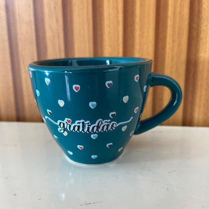 XÍCARA COQUINHO VERDE MOD2 GRATIDÃO (1 UNIDADE)