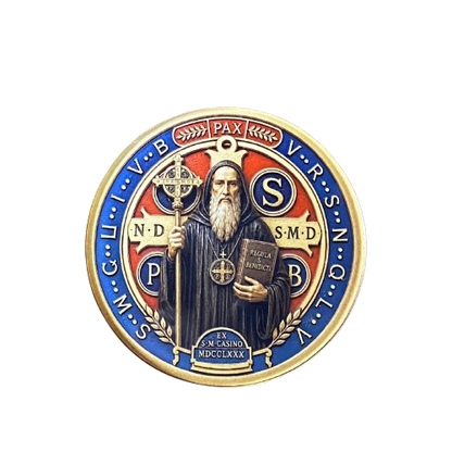 IMÃ DE ACRÍLICO MEDALHA SÃO BENTO (1 UNIDADE)