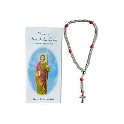 TERÇO MIÇANGA SÃO JUDAS TADEU 4MM MOD2 (1UNIDADE)