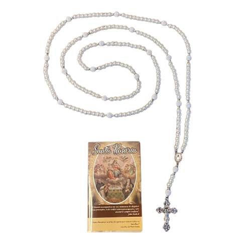 ROSÁRIO PÉROLA NOSSA SENHORA APARECIDA 8MM (1 UNIDADE)