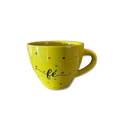 XÍCARA COQUINHO AMARELA FÉ (1 UNIDADE)