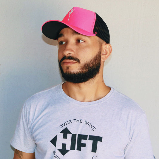 BONÉ FÉ ROSA PINK E PRETO  (1 UNIDADES)