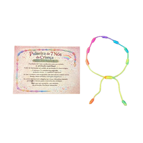 PULSEIRA INFANTIL 7 NÓS  (01 UNIDADES)