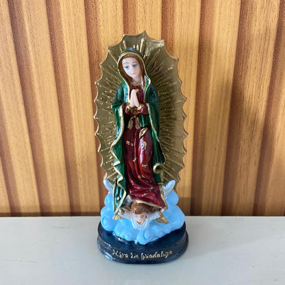 IMAGEM DE RESINA NACIONAL NOSSA SENHORA DE GUADALUPE 13CM (1 UNIDADE)