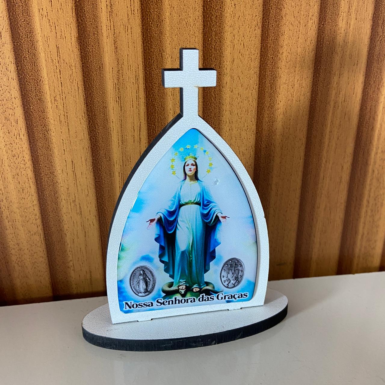 CAPELA MDF DESMONTÁVEL NOSSA SENHORA DAS GRAÇAS 11CM (1 UNIDADE)