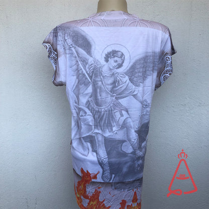 CAMISETA RELIGIOSA SÃO MIGUEL TAMANHO:M (1 UNIDADE)