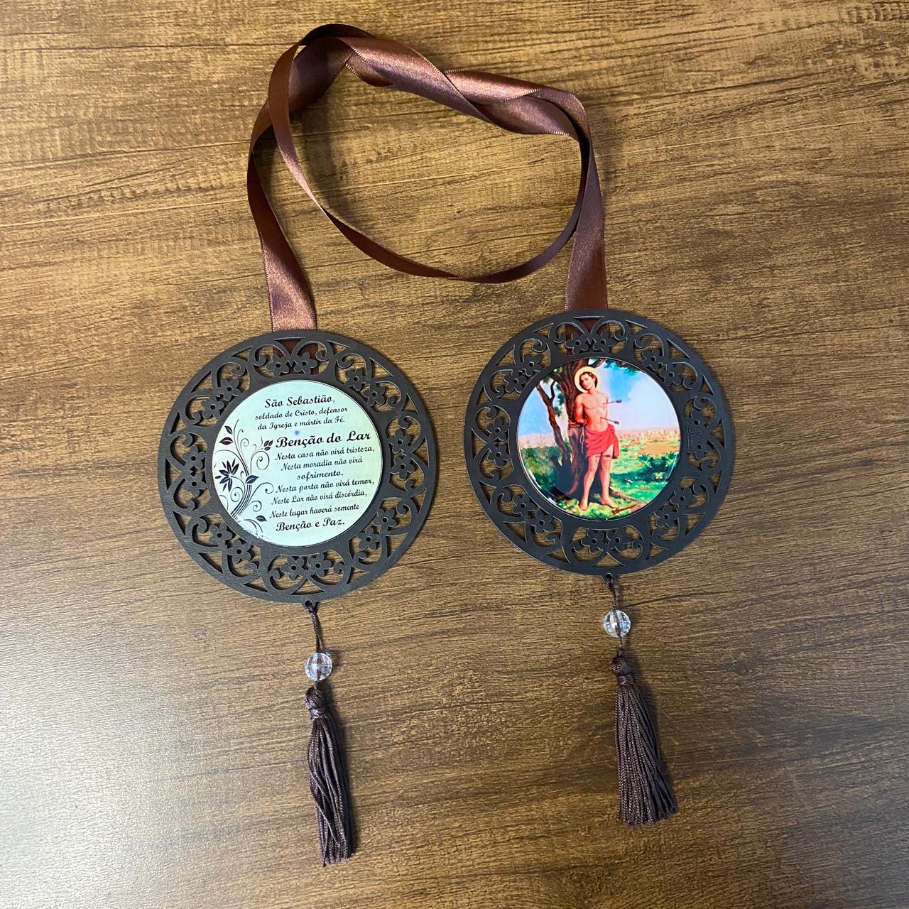 ESCAPULÁRIO DE PORTA TABACO SÃO SEBASTIÃO (1 UNIDADE)