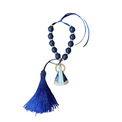 DEZENA PÉROLA AZUL NOSSA SENHORA APARECIDA 15MM (1 UNIDADE)