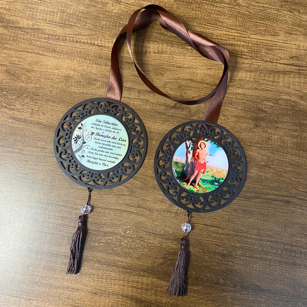 ESCAPULÁRIO DE PORTA TABACO SÃO SEBASTIÃO (1 UNIDADE)