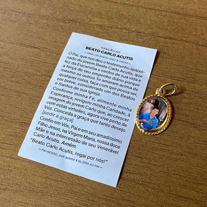 MEDALHA ALUMINIO CARLO ACUTIS (36 UNIDADES)